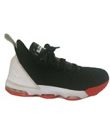 NIKE Lebron 16 XVI GS “BRED” Basketball Shoes Black White Red AQ2465-016... - £35.05 GBP