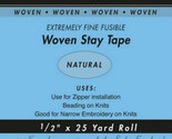 Natural 1/2&quot; Woven Stay Tape - Fusible Tape Sold By the 25 yard Roll M49... - £7.19 GBP