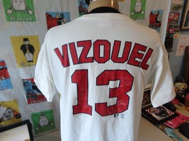 Vintage Omar Vizquel Cleveland Indians T shirt XL - £17.10 GBP