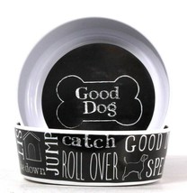 2 Count Tarhong Good Dog Dishwasher Safe Small Dog Bowls - £19.65 GBP