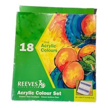 Reeves Acrylic Colour Set ~ Fine Acrylic Colors ~ Set of 18 (12 ml) New~... - $13.99