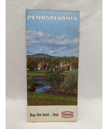 Vintage 1968 Texaco Pennsylvania Brochure Map - $15.27 CAD