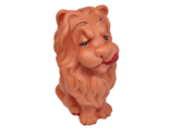W M G MINDER 9" VINTAGE 1956 RUBBER ORANGE LION TONGUE OUT SQUEAKER SQUE... - $28.50