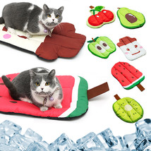 Dog Cooling Mat Pet Beds Cat Rug Ice Silk Pet Self Cooling Pad Blanket Summer Wa - £12.09 GBP