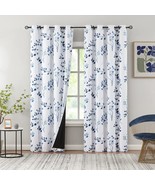 Beauoop Floral 100% Blackout Curtains 96 Inches Long 2 Panels For Bedroo... - $64.92