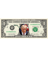 Donald Trump on a REAL Dollar Bill Mugshot Cash Money Collectible Celebrity - $165.68 MXN