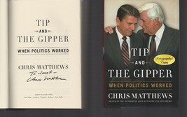 Tip and the Gipper / SIGNED / Chris Matthews / 1ST ED Hardcover Ronald Reagan - £14.60 GBP