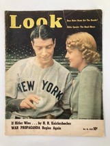 VTG Look Magazine October 10 1939 Joe DiMaggio and Bride-To-Be No Label - £37.53 GBP