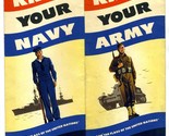 Greyhound Lines Know Your Army &amp; Navy Ranks &amp; Flags of the United Nation... - $39.56