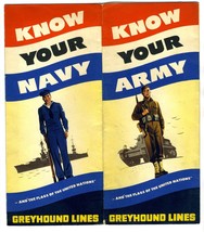Greyhound Lines Know Your Army & Navy Ranks & Flags of the United Nations 1942 - £31.10 GBP