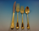 Grand Colonial by Wallace Sterling Silver Flatware Service 8 Set Gold Ve... - $2,767.05