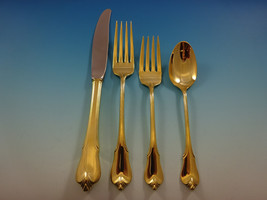 Grand Colonial by Wallace Sterling Silver Flatware Service 8 Set Gold Ve... - $2,767.05