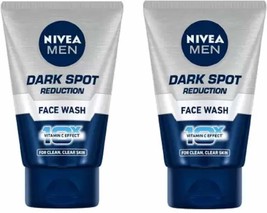 Nivea For Men Advanced Whitening Dark Spot Reduction Face Wash, 100ml (Pack Of 2 - $34.99
