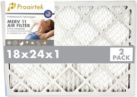 Proairtek AF18241M11SWH Model MERV11 18x24x1 Air Filters (Pack of 2) - £15.17 GBP