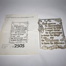 Tri Chem 2505 Sun-Glo Serenity Prayer Sampler Stained Glass-Like Suncatcher NOS - £7.90 GBP