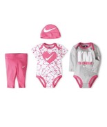 Nike 4 Piece Infant Set Gift Pack, 06B562 A72 Size 0-6 Months Dark Hyper... - £39.70 GBP