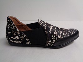 Adrianna Papell Size 6.5 M LOLA Black Persian Haircalf Flats New Womens Shoes - £94.40 GBP