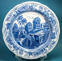 Spode Blue Room Collection Caramanian Porcelain Dinner Plate 10.5&quot; Mint - £13.53 GBP