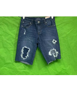 INC International Concepts Patchwork Bermuda Jean Shorts Medium Indigo 2 - $34.50