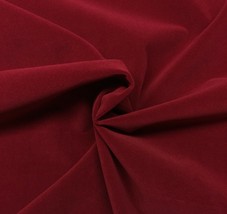 Ballard Designs Performance Velvet Red Furniture Washable Fabric By Yard 55&quot;W - £21.57 GBP
