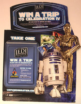 RARE 2007 Star Wars Celebration USPS Counter Dump Display w/ C-3PO &amp; R2-D2 - $79.19