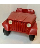 Marx Johnny West Toy Jeep Vintage 60s Red Damage See Pictures Parts Or R... - £14.69 GBP
