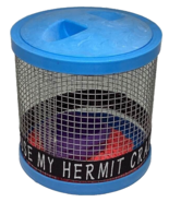 Hermit Crab House Container Feed Dish Critter Gravel Cylinder Plastic Bl... - €17,03 EUR