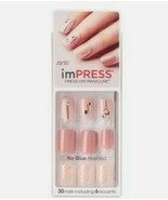 NEW Kiss Nails Impress Press On Manicure Earth Tones Crossing Lines 8200... - £8.16 GBP