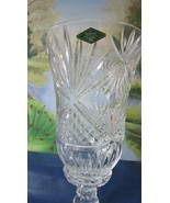 Vintage Nicole 13-Inch Lead Crystal Hurricane Candle Holder Shannon Crys... - $94.05