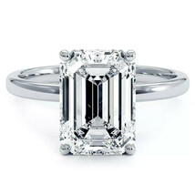 Solitaire 8.00 Ct H VS2 Lab Grown Emerald Cut Diamond Engagement Ring Wh... - $12,257.86 CAD