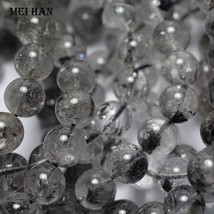 (1bracelet) natural  Herkimer Diamond energy quartz 10-11mm smooth round loose b - £30.81 GBP