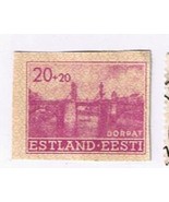 Stamps Estonia German Occupation 1941 20 + 20K MNH OG Dorpat - $1.38