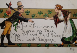 St Patrick&#39;s Day Postcard Top O The Mornin To You L&amp;E Series 2230 HB Griggs HBG - £14.39 GBP