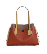 New COACH Women&#39;s Lora Colorblock Carryall Bag Ginger Multi - £264.42 GBP