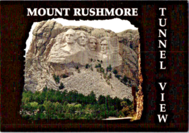 Postcard South Dakota Mount Rushmore Tunnel View Needles Drive 6 x 4 Ins - $4.95
