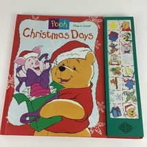 Disney Winnie The Pooh Play A Sound Christmas Days Hardcover Book Vintage 1996 - £47.70 GBP