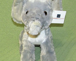 NEW FIESTA GREY ELEPHANT PLUSH 10&quot; STUFFED ANIMAL w/HANG TAGS MATHIS BRO... - £13.15 GBP