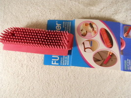 Evriholder FuRemover PET Hair Removal Brush Red Rubber w/ Side Scraper - £13.91 GBP