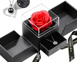 Mothers Day Gifts for Mom Wife Women, Rose Gifts with Necklace for Women... - $20.88