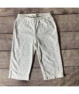 Pottery barn kids white pants gold stars 18-24 m - $10.89