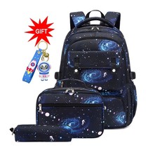 Children Printing School Backpack Large-Capacity 3Pcs Schoolbag For Boys Girls L - £38.91 GBP