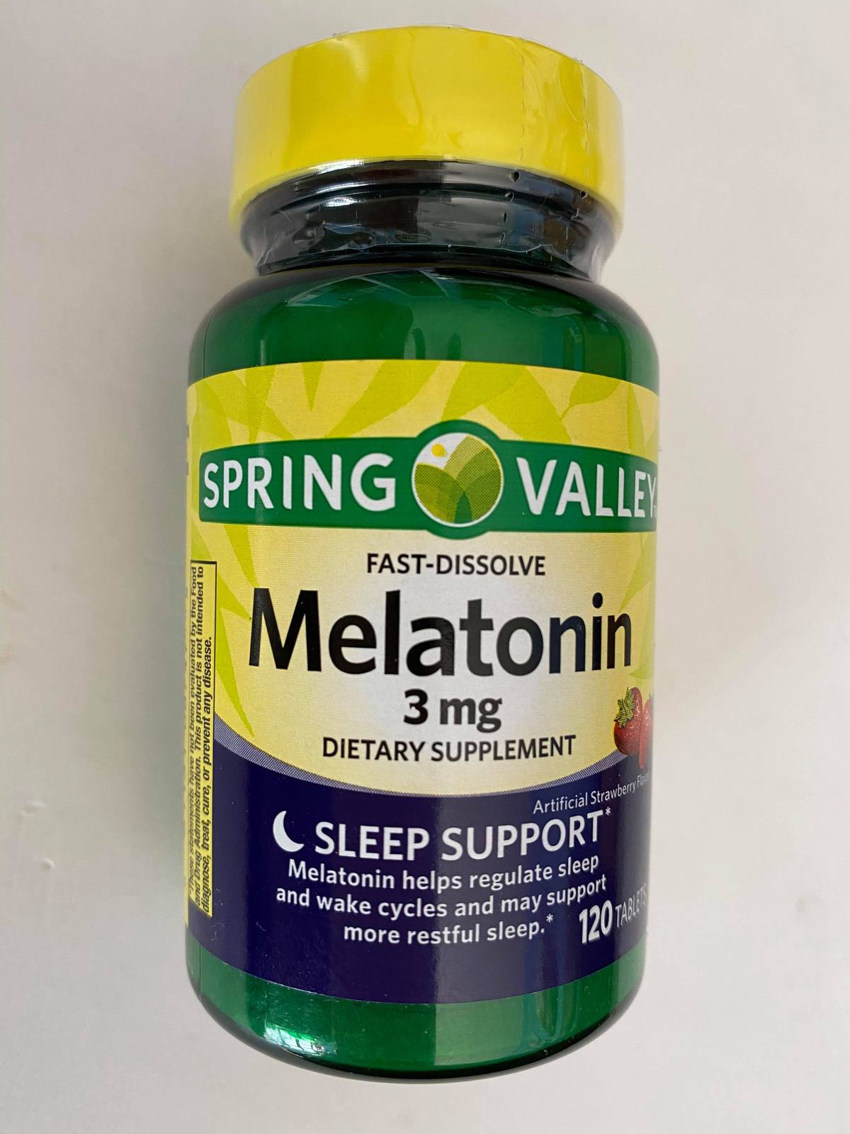 Spring Valley Fast Dissolve Melatonin 3 mg Sleep support ( 120 tablets