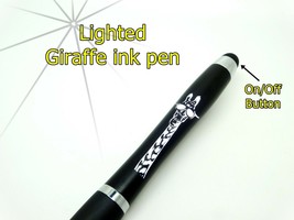 Lighted giraffe with sunglasses ink pen - $11.30