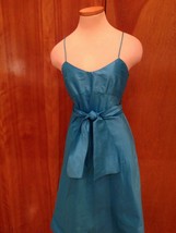 NEW Areli Collection Women Turquoise SILK Cocktail Dress 8 NWT $249 RV - $29.69