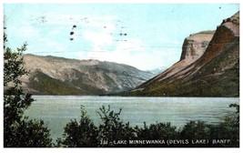 CANADA Postcard - 1907 Banff, Lake Minnewanka (Devils Lake) (C9) - £2.32 GBP