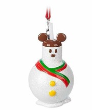 Disney Parks Sweet Treats Mickey Snowman Christmas Ornament - £23.38 GBP