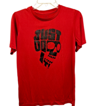NIKE Just Do It SKUL Jersey Tee Tshirt Red Size Small - $9.89