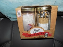 Ball Jar Layered Mix Gift Set Kit W/Recipes Inside NEW - £15.96 GBP