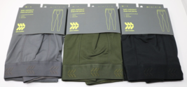 All in Motion Men&#39;s Mid-Weight Size XL Thermal Pants Lot of 3 Green Grey Blk NWT - £23.64 GBP