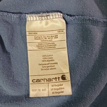 Carhartt 103178 445 Original Fit Men's Blue Cotton T-Shirt Short Sleeve Size M image 5
